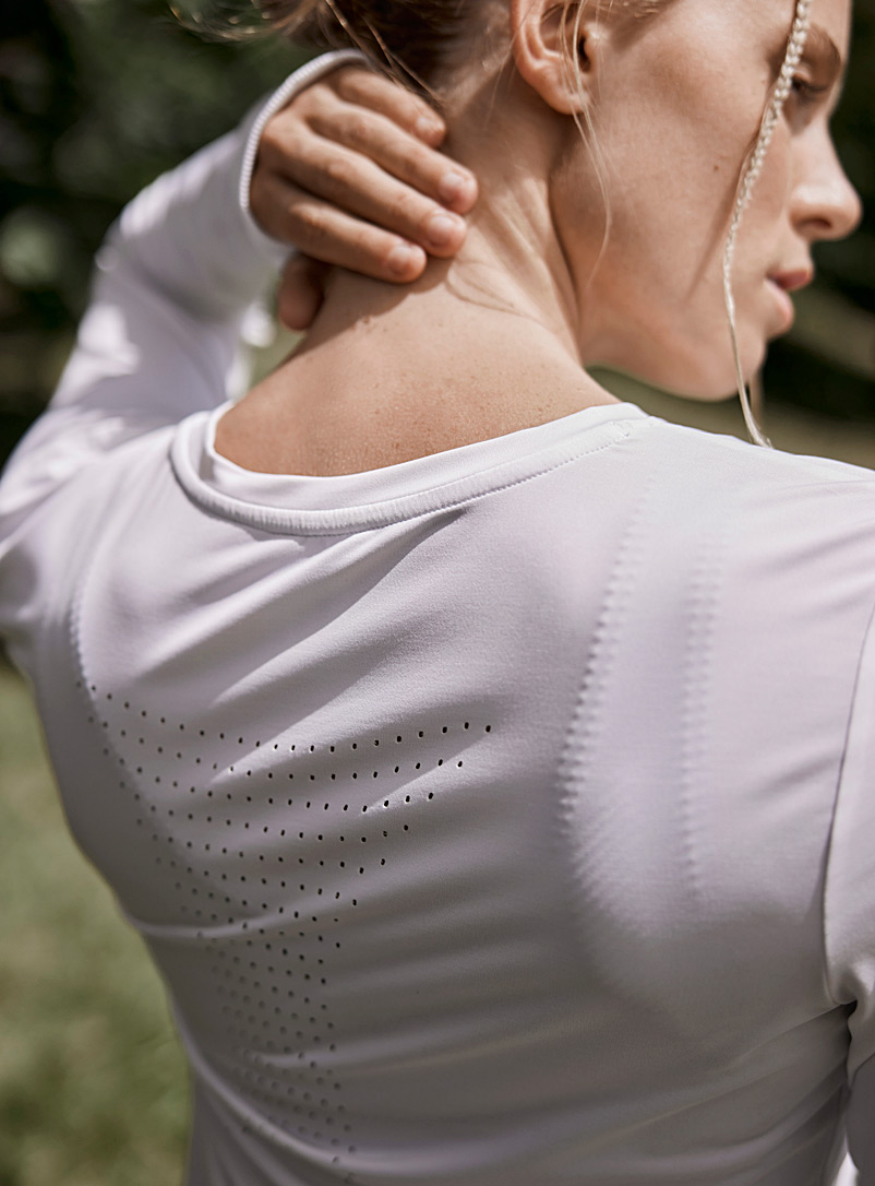I.FIV5: Le t-shirt dos laser Nyssa Blanc pour femme