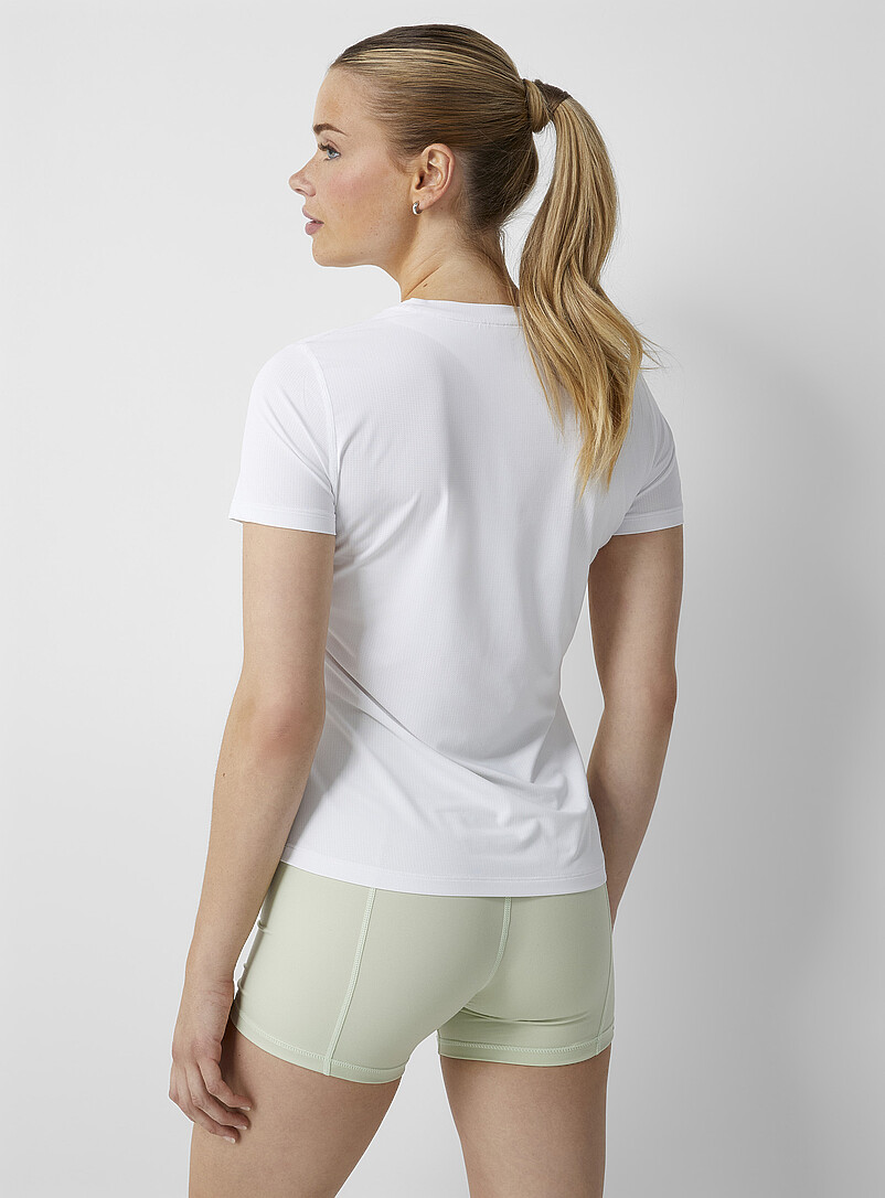 I.FIV5: Le t-shirt microperfor&eacute; Noir pour femme