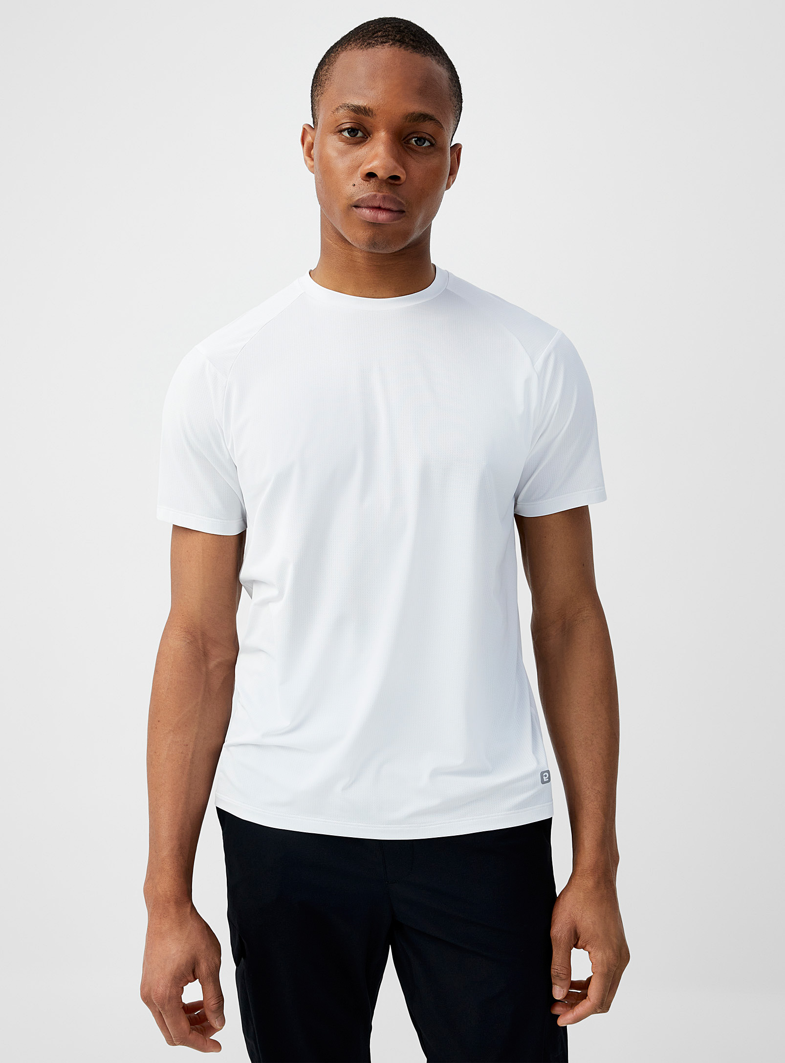 I.fiv5 Micro-perforated High-intensity Tee In Off White