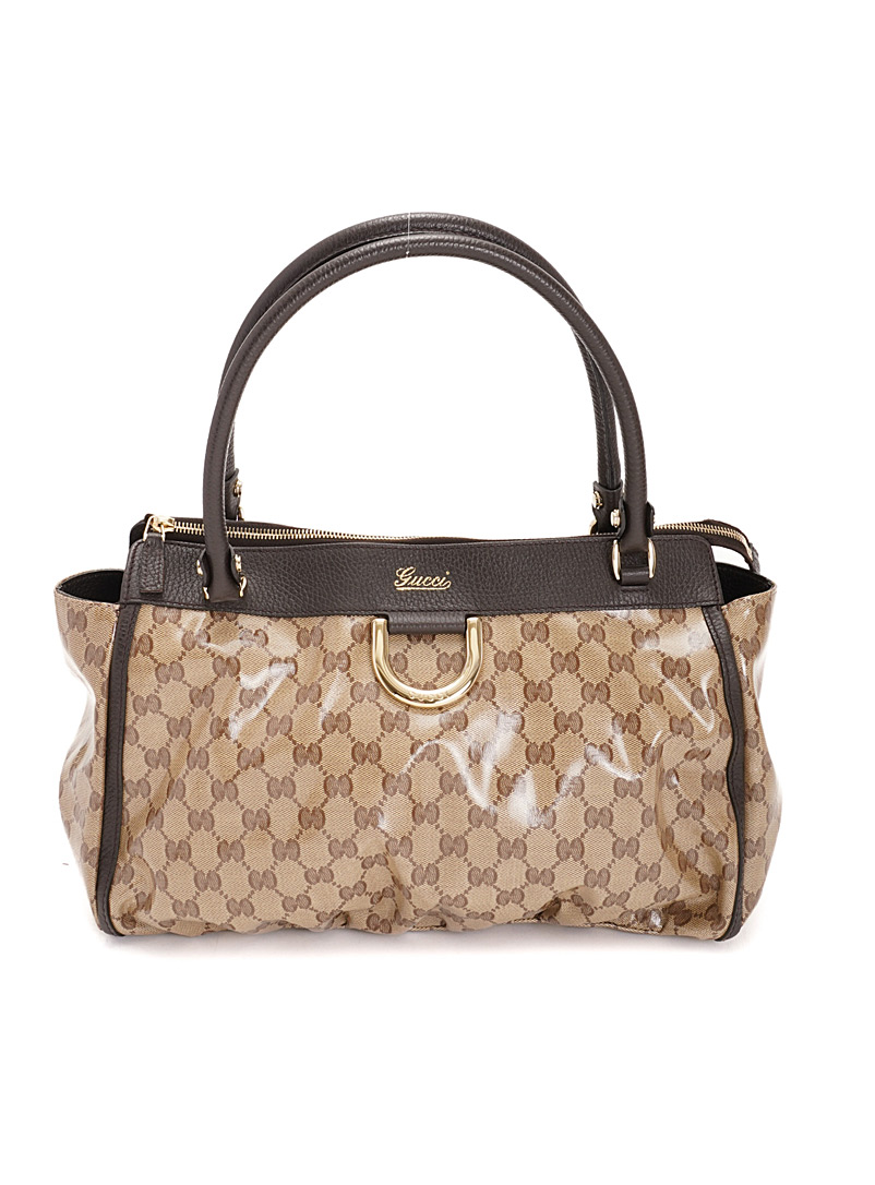 Edito Vintage Brown GG Crystal Abbey shoulder bag Gucci for women