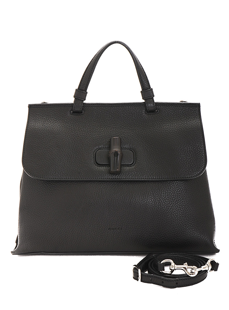 Edito Vintage Black Bamboo Daily bag Gucci for women