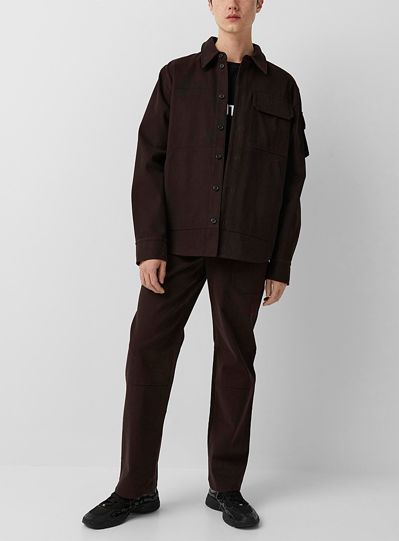 Helmut Lang Brown Core brushed twill pant for men