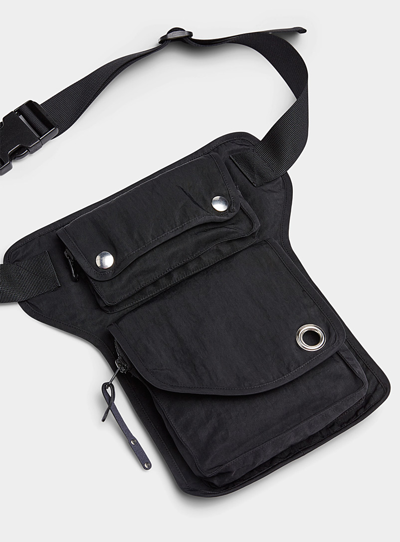 Helmut Lang: Le sac de taille nylon Vest Noir pour homme