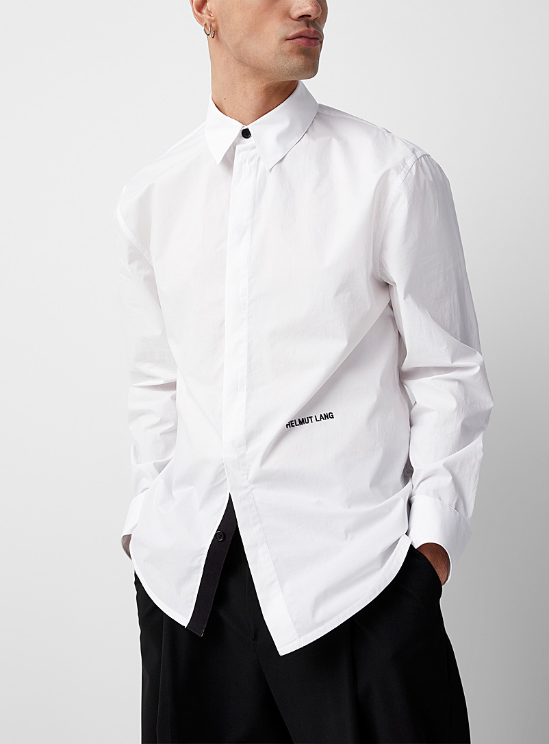 Helmut Lang White Accent signature poplin shirt for men