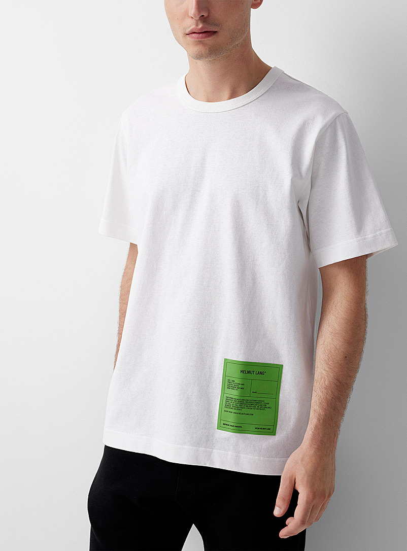 Helmut Lang White Label print T-shirt for men