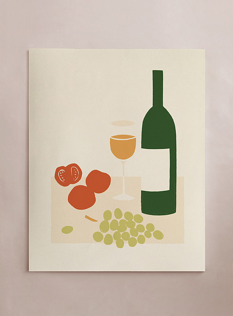 Stephanie Cheng: L'affiche Vin : vie en mutation Exclusivité Fabrique 1840 Assorti
