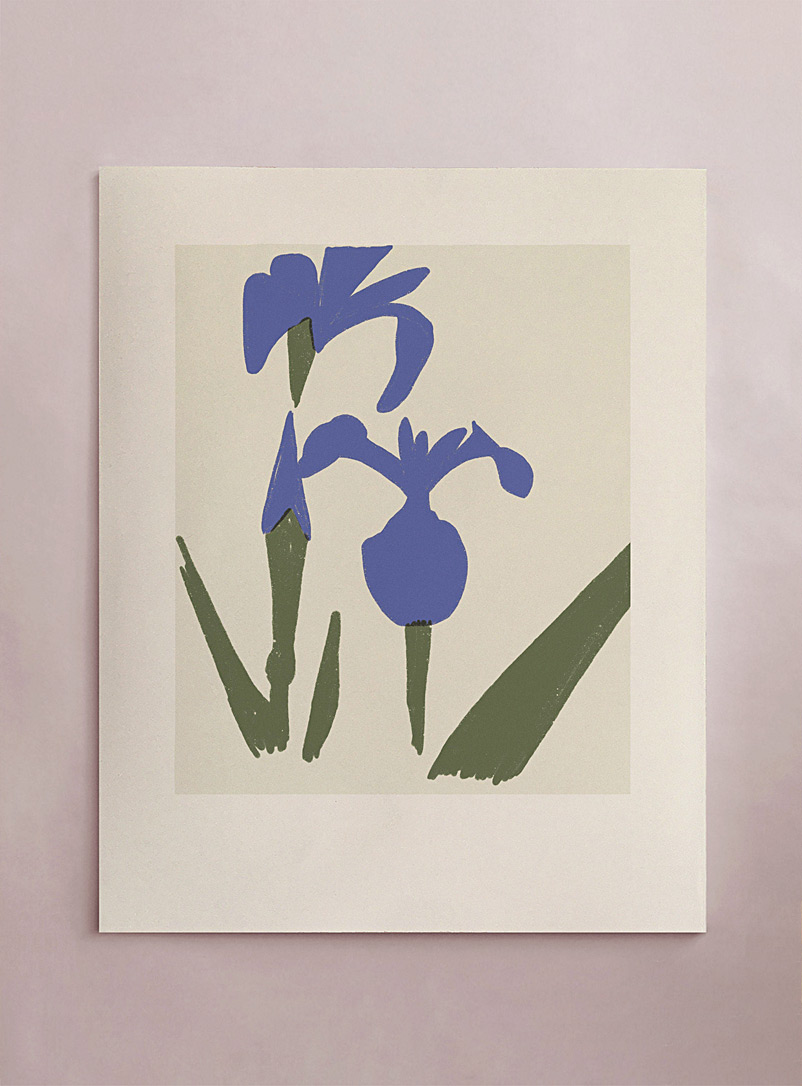 Stephanie Cheng Purple Wildflower art print 16 x 20 in