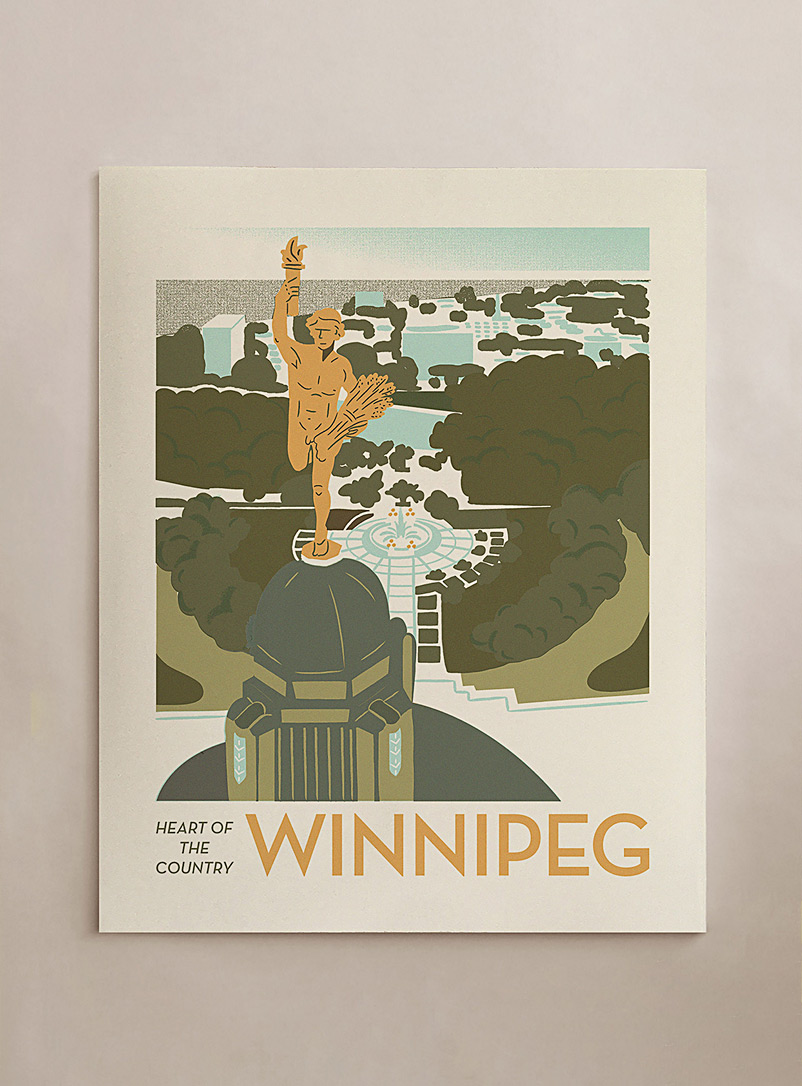 Stephanie Cheng: L'affiche Winnipeg 16 x 20 po Assorti