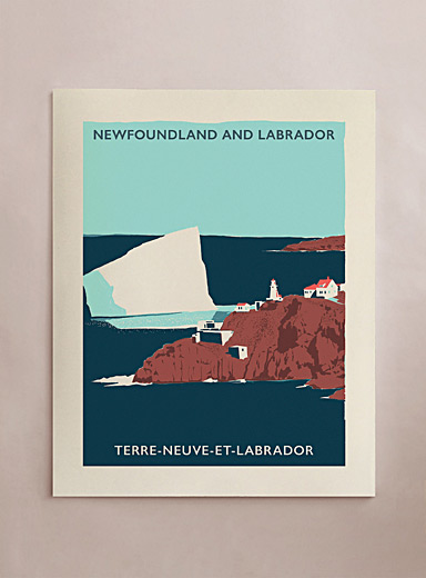 L'affiche Voyage &agrave; Terre-Neuve-et-Labrador 16 x 20 po