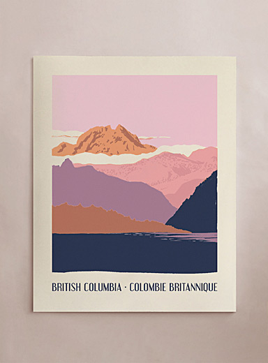 L'affiche Voyage en Colombie-Britannique 16 x 20 po