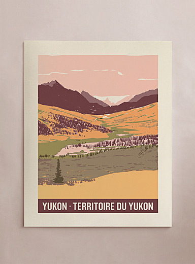 L'affiche Voyage au Yukon 16 x 20 po