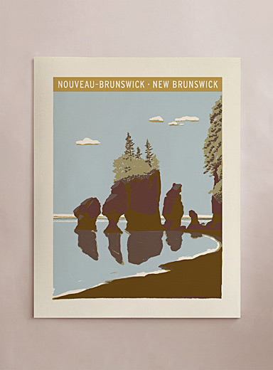 L'affiche Voyage au Nouveau-Brunswick 16 x 20 po