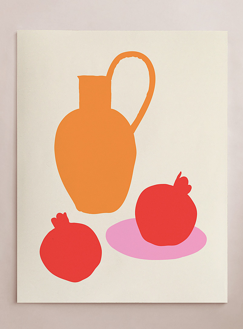 Stephanie Cheng: L'affiche Fruits d'été 20 x 26 po Rouge