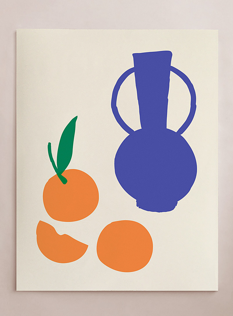 Stephanie Cheng: L'affiche Fruits d'été 20 x 26 po Orange