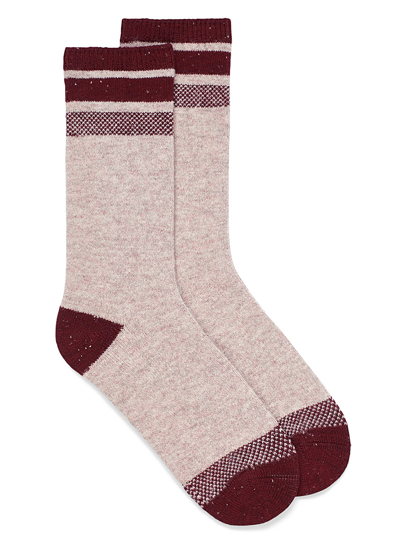 Simons Light Brown Revamped merino wool work socks for women