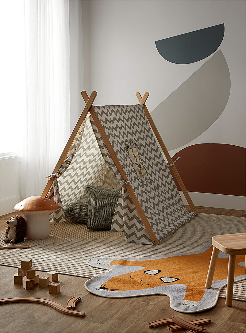Simons Maison Patterned White Little campers' tent