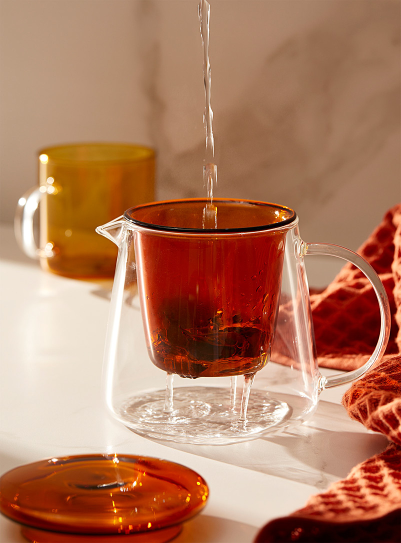 Citta Design Amber Bronze Glass teapot