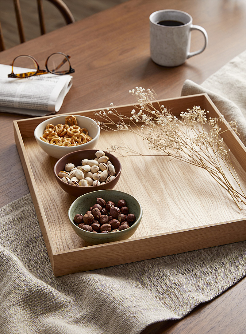 Citta Design Assorted Large natural wood tray