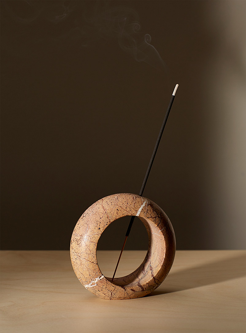 Citta Design Assorted Round marble incense holder