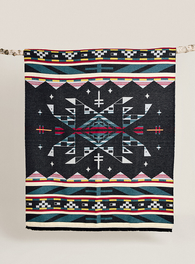 Homelands recycled fibre reversible blanket | MINI TIPI | | Simons