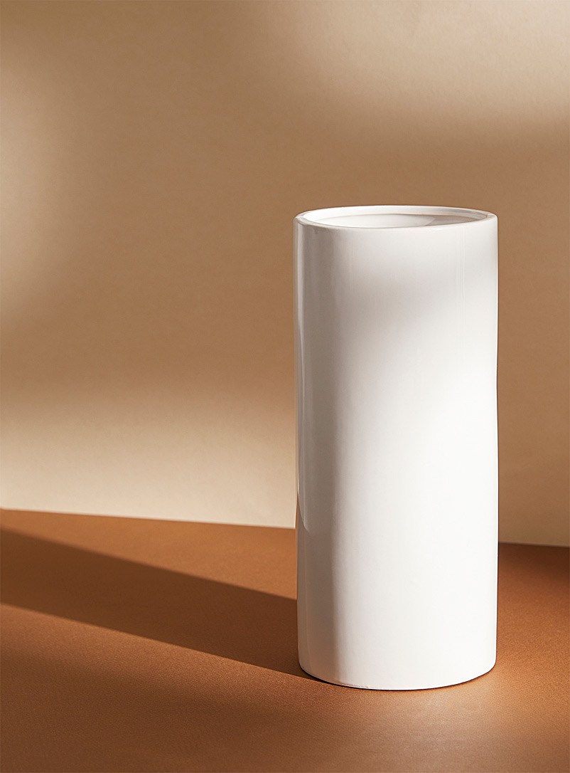 Simons Maison White Flawless cylindrical vase
