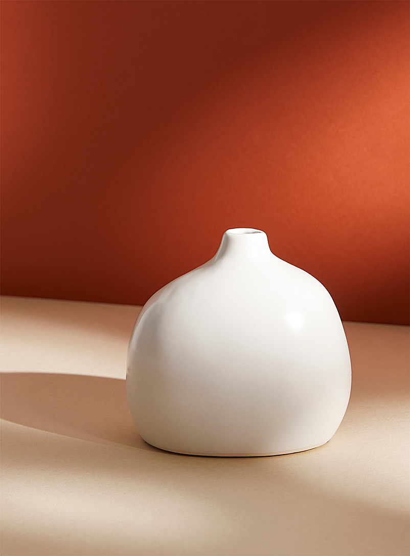 Simons Maison: Le petit vase silhouette épurée Blanc