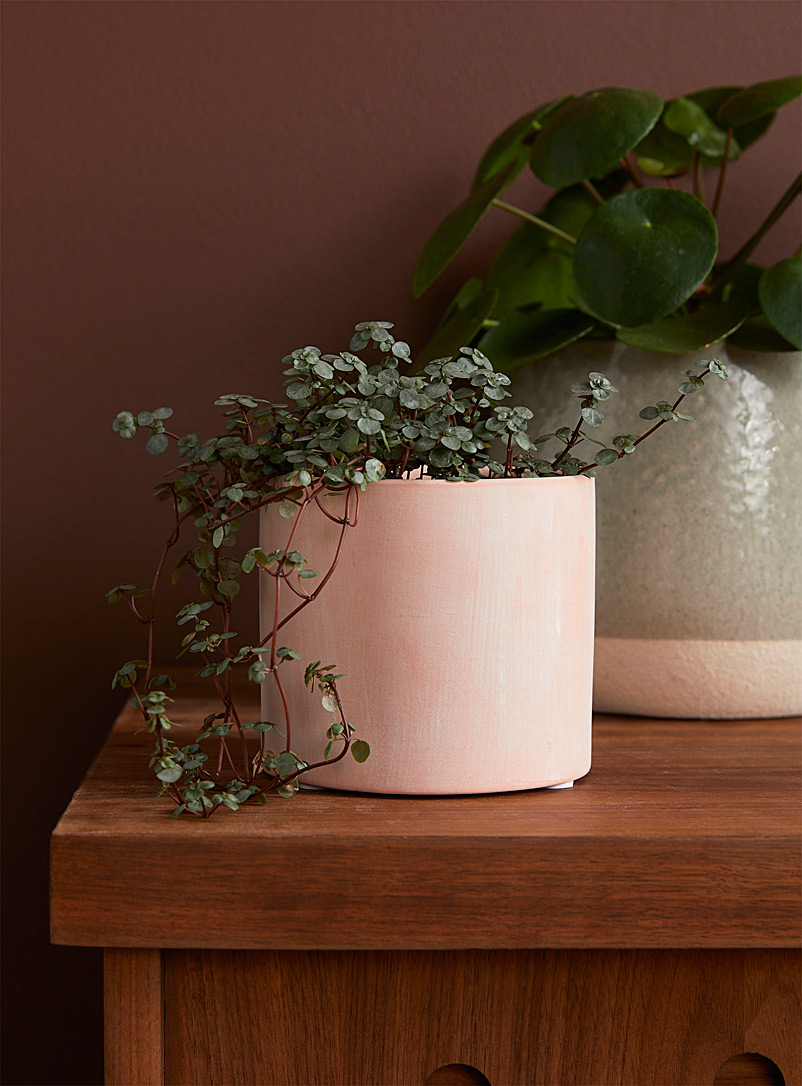 Simons Maison Pink Small inkwash terracotta planter