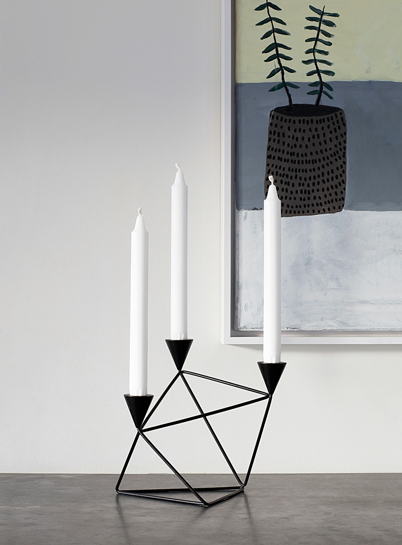 Design House Stockholm Black Pythagoras candleholder for men