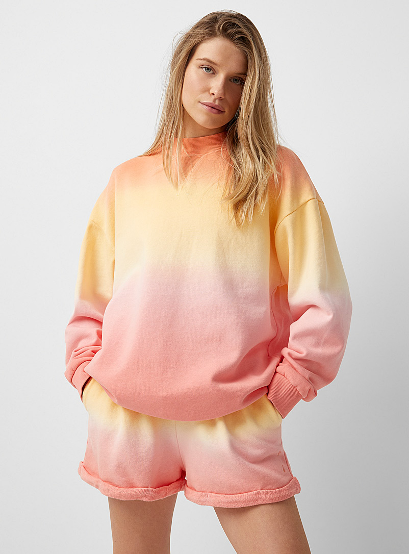 The Upside Pink Canyon immersion-dyed oversized sweatshirt for error