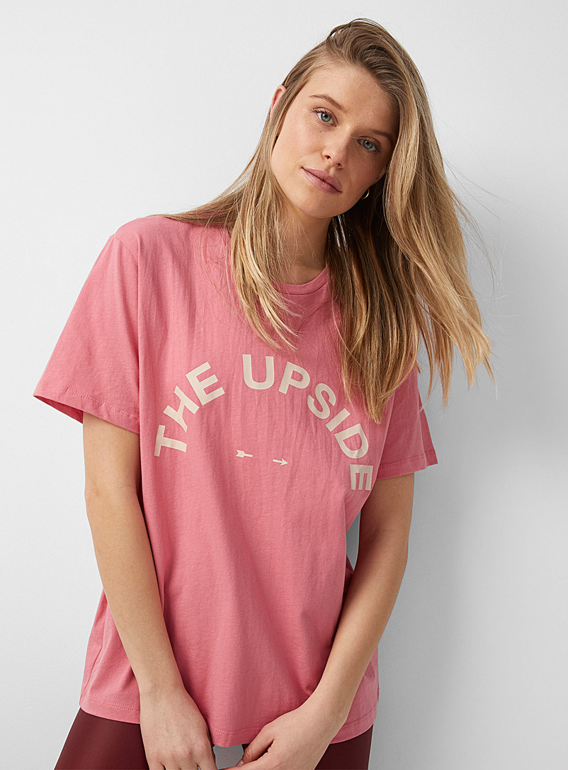 The Upside Pink The Upside logo T-shirt for error