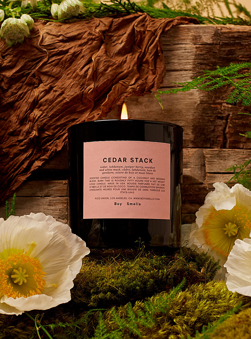 Boy Smells: La bougie parfumée essentielle 240 g Choix de 10 fragrances Cedar Stack pour femme