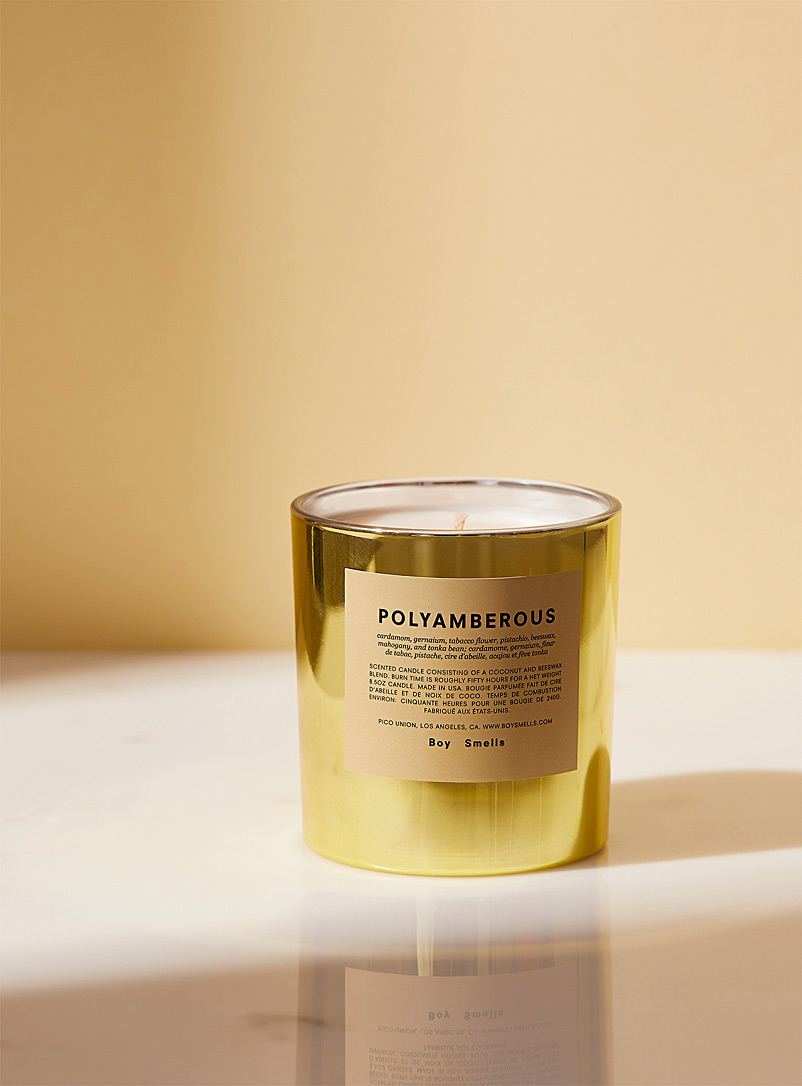 Boy Smells Golden Yellow Polyamberous scented candle for women