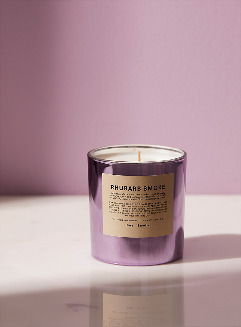 Boy Smells Mauve Rhubarb Smoke scented candle for women