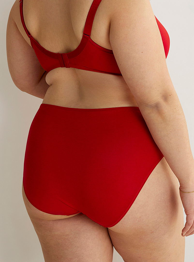 Elomi Red Ultra-soft modal hipster Plus size for women