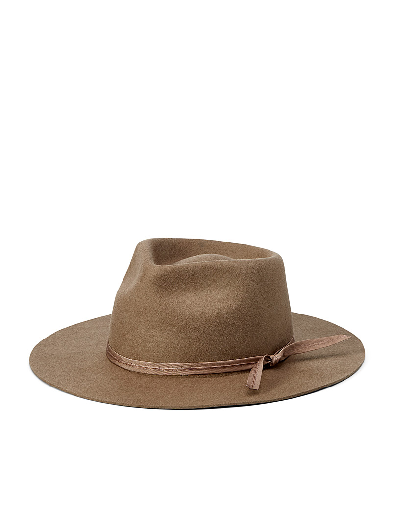 LACK OF COLOR Mossy Green Zulu wool fedora for women