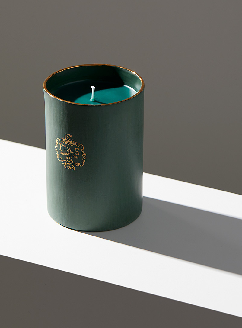 Joya Green Foxglove scented candle for men