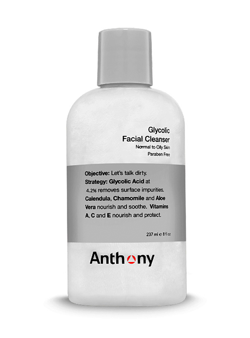 Anthony White Glycolic facial cleanser for men