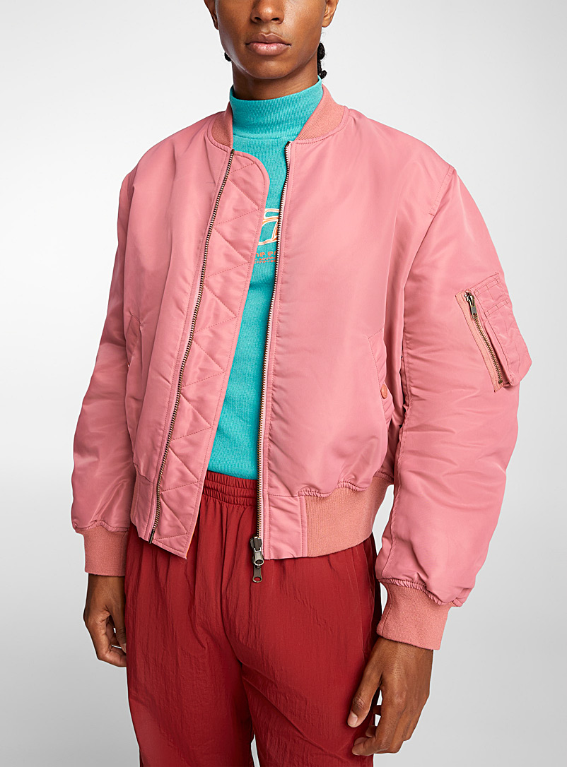 Pink Jacket Women Cardigan Oversized Sweater Wool Coat Women Pink Bomber  Jacket 