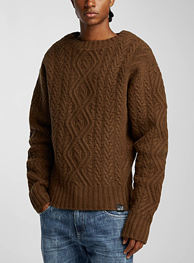 Boiled wool cable-knit sweater | Martine Rose | | Simons