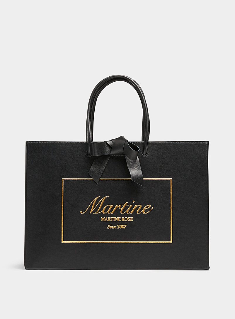 Martine Rose: Le sac Shopper Noir pour homme
