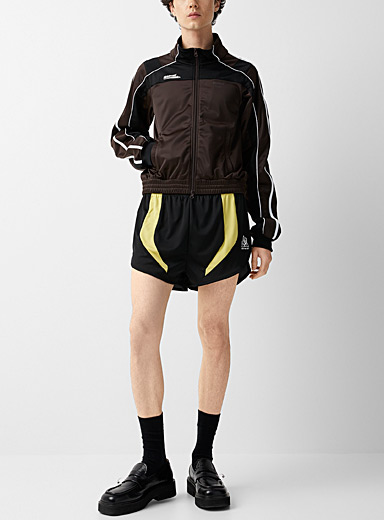 Martine Rose Brown Accents lines sporty jacket for men