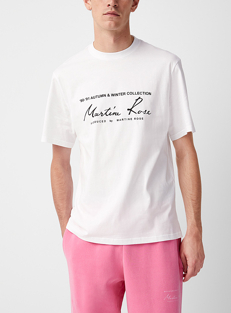 Martine Rose: Le t-shirt signature classique Blanc pour homme