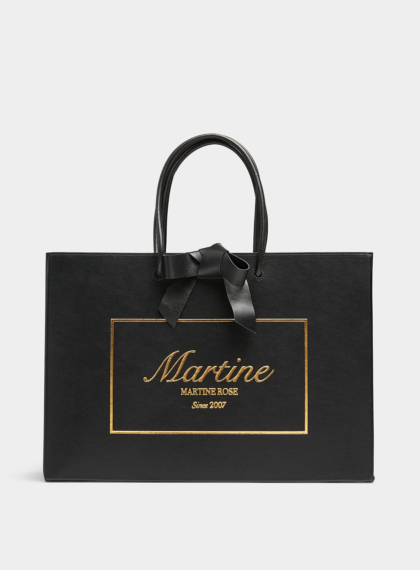 Martine Rose Shopper Bag In Black