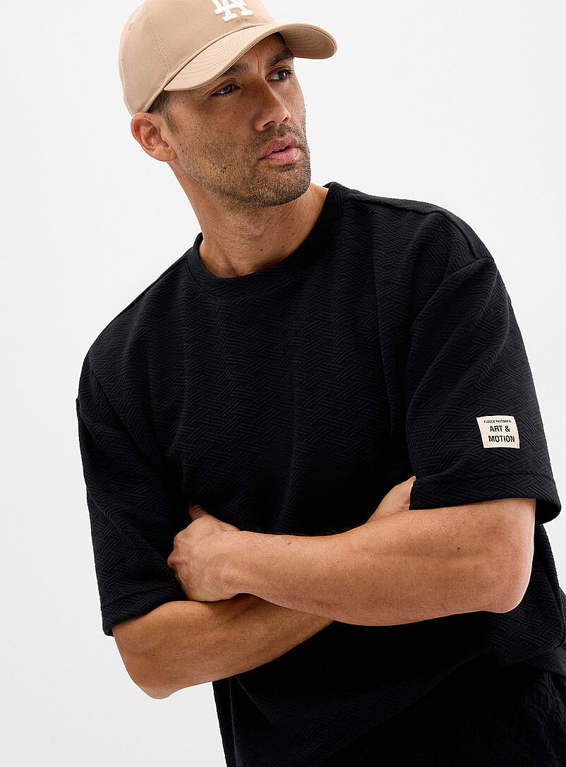 Embossed geo T-shirt product image (primary)