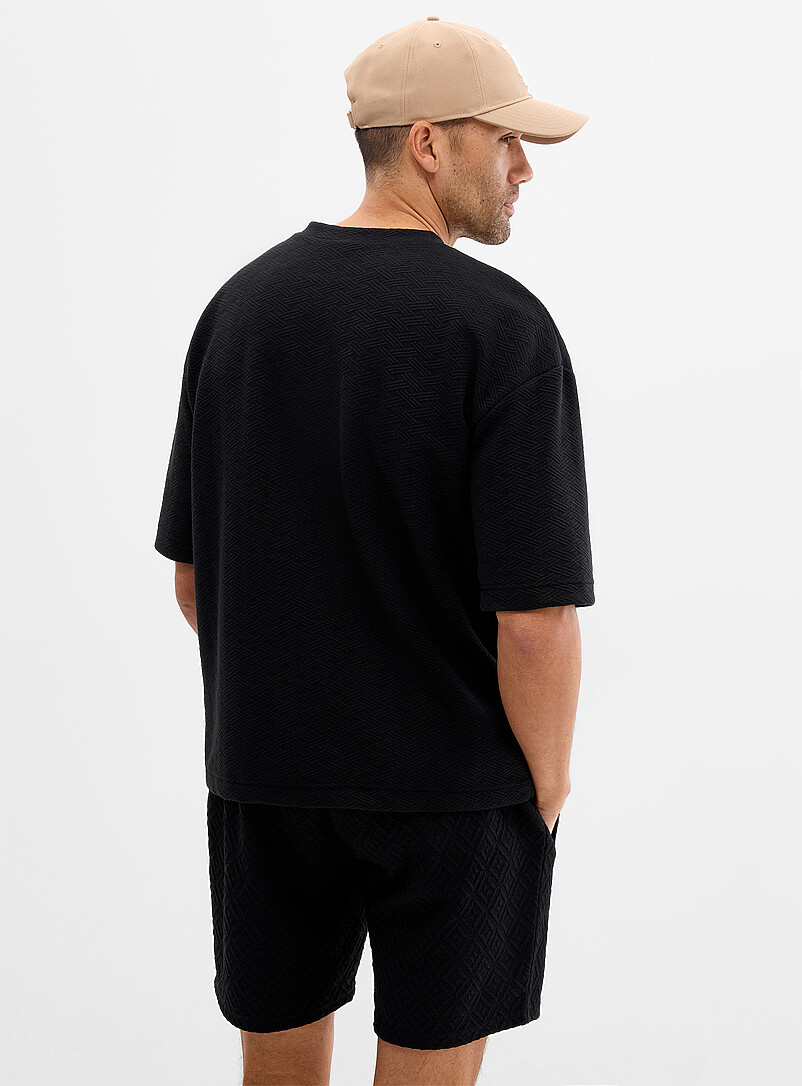 Embossed geo T-shirt product image 2