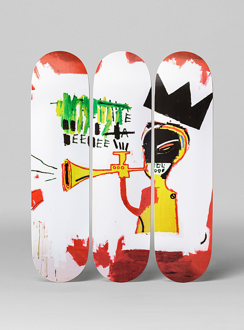 THE SKATEROOM White Trumpet skateboards Jean-Michel Basquiat for men