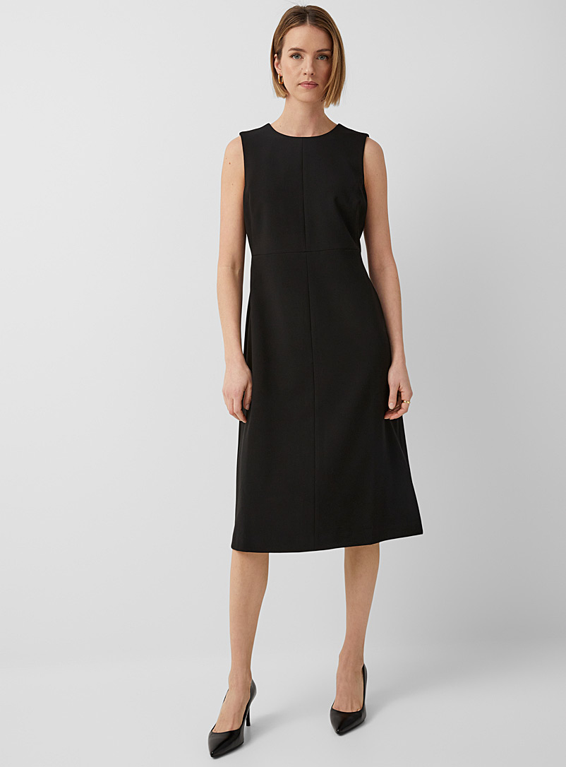 Contemporaine Black Soft sleeveless dress for women