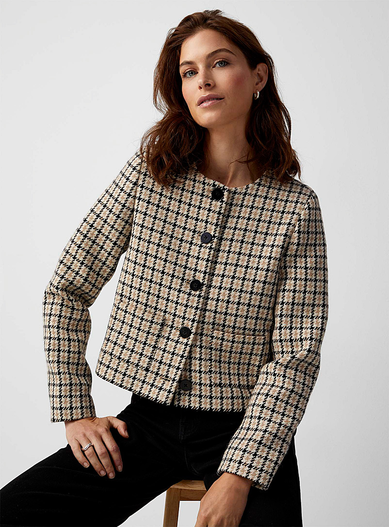 Houndstooth checkers blazer, Contemporaine, Women's Blazers