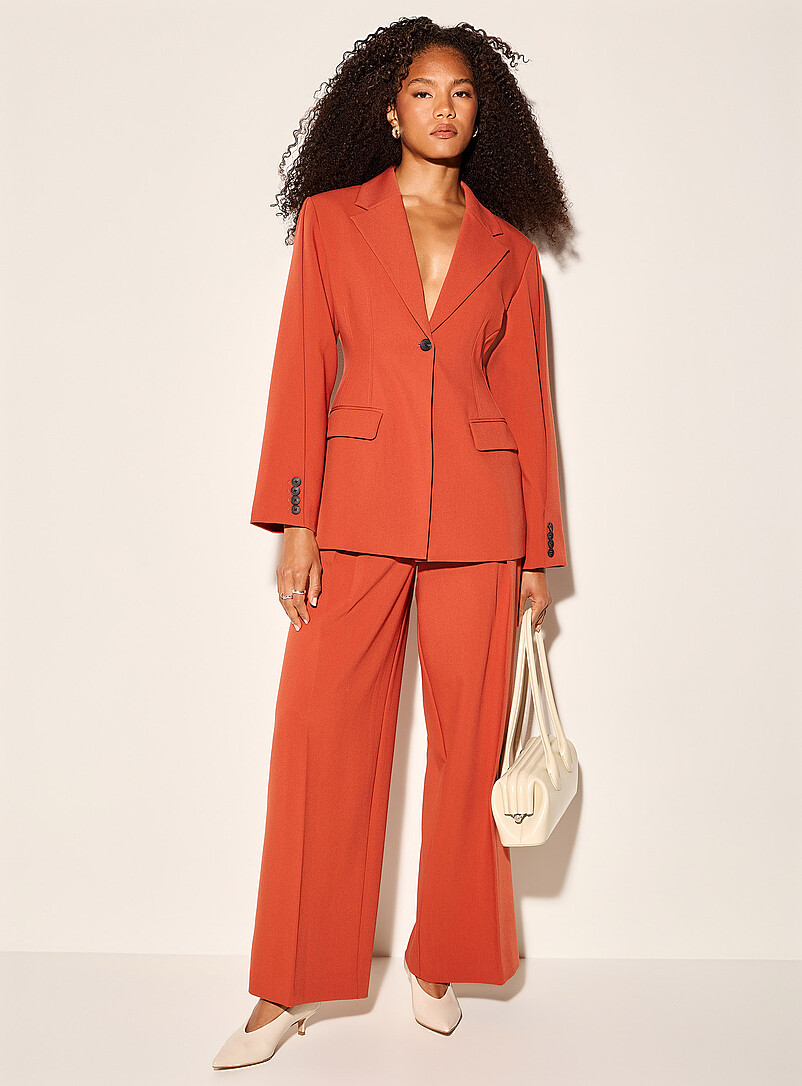 Sewn-pleat waist ultra-wide pant | Icône | Shop Women%u2019s Wide