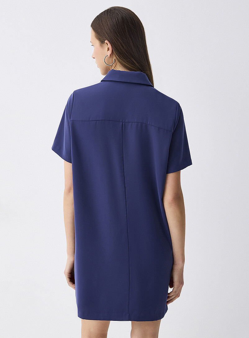 Twik Black Pearly buttons shirtdress for women